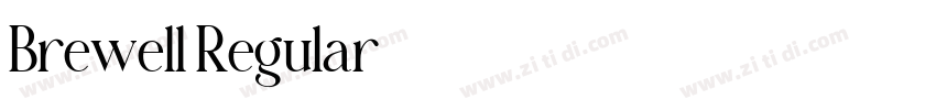 Brewell Regular字体转换